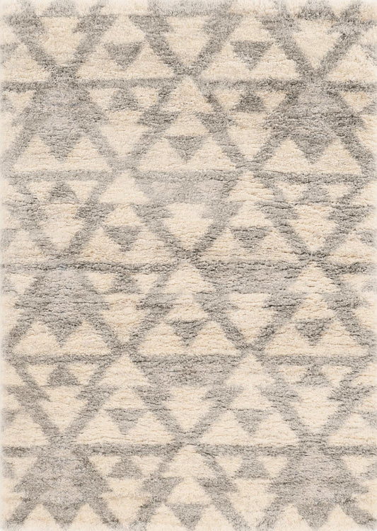 Kas Merino 6701 Ivory Grey Casual Machine Woven Rug