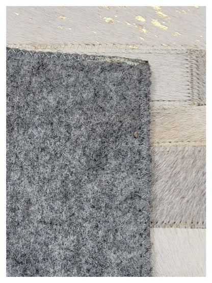 Artisan Olivia Metallic Grey Gold Silver Contemporary Crafted Rug - Rugs - Artisan - Atlanta Designer Rugs