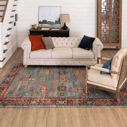 Karastan Zula  Aquamarine  