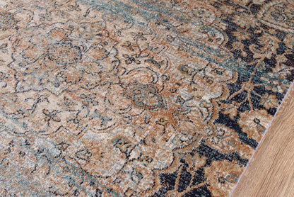 Momeni Amelia AM-01 Navy Traditional Machine Made Rug