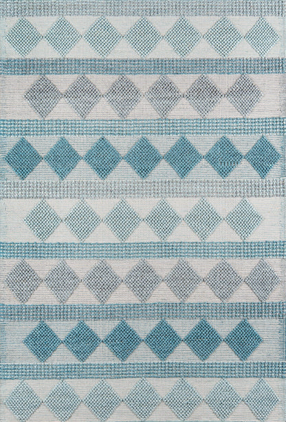 Momeni Andes AND-5 Blue Contemporary Hand Woven Rug