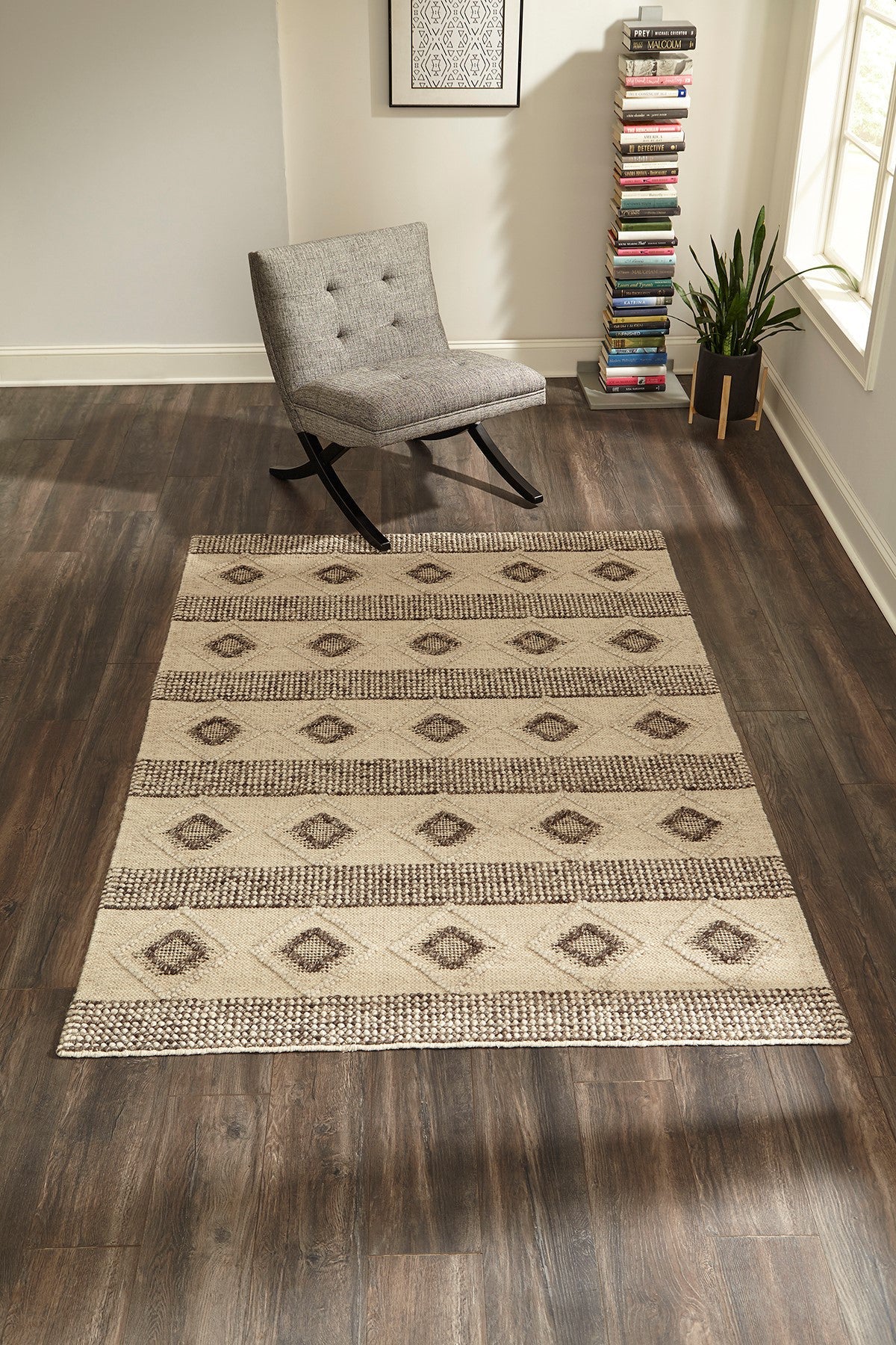 Momeni Andes AND-6 Beige Contemporary Hand Woven Rug