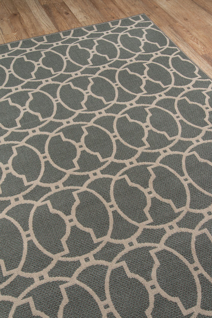 Momeni Baja BAJ11 Grey Contemporary Machine Made Rug