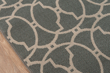 Momeni Baja BAJ11 Grey Contemporary Machine Made Rug