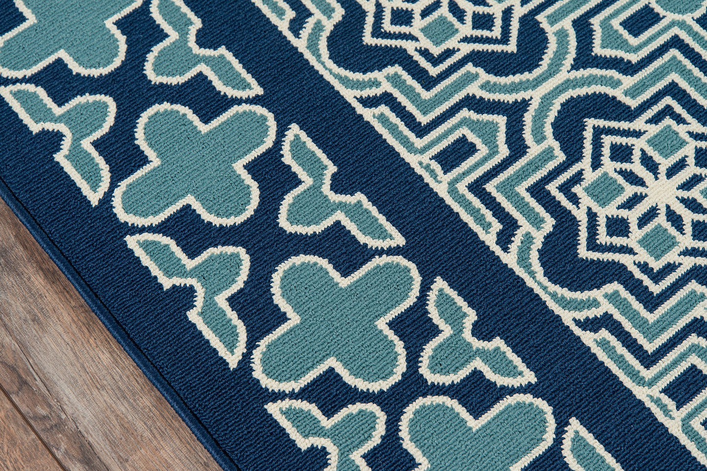 Momeni Baja BAJ21 Blue Contemporary Machine Made Rug