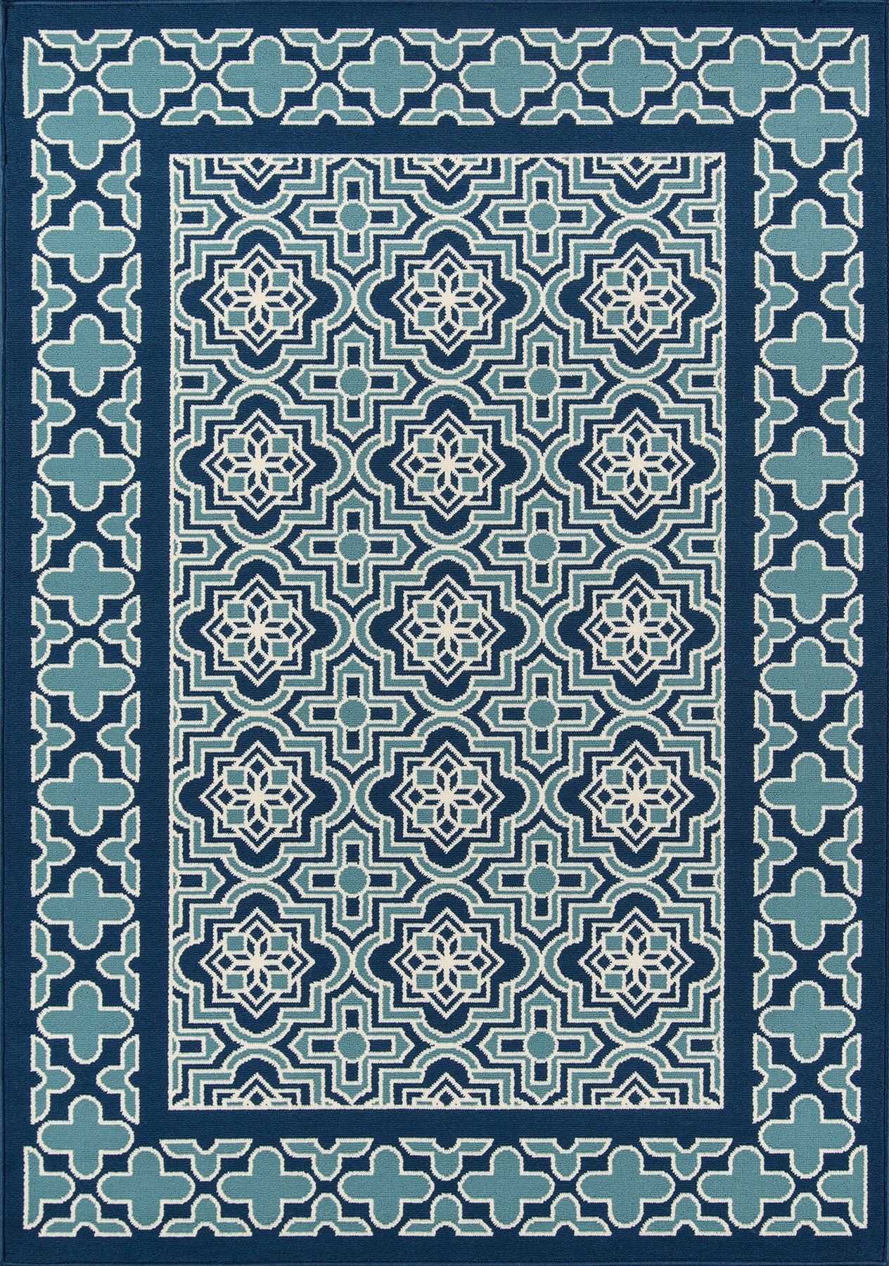 Momeni Baja BAJ21 Blue Contemporary Machine Made Rug