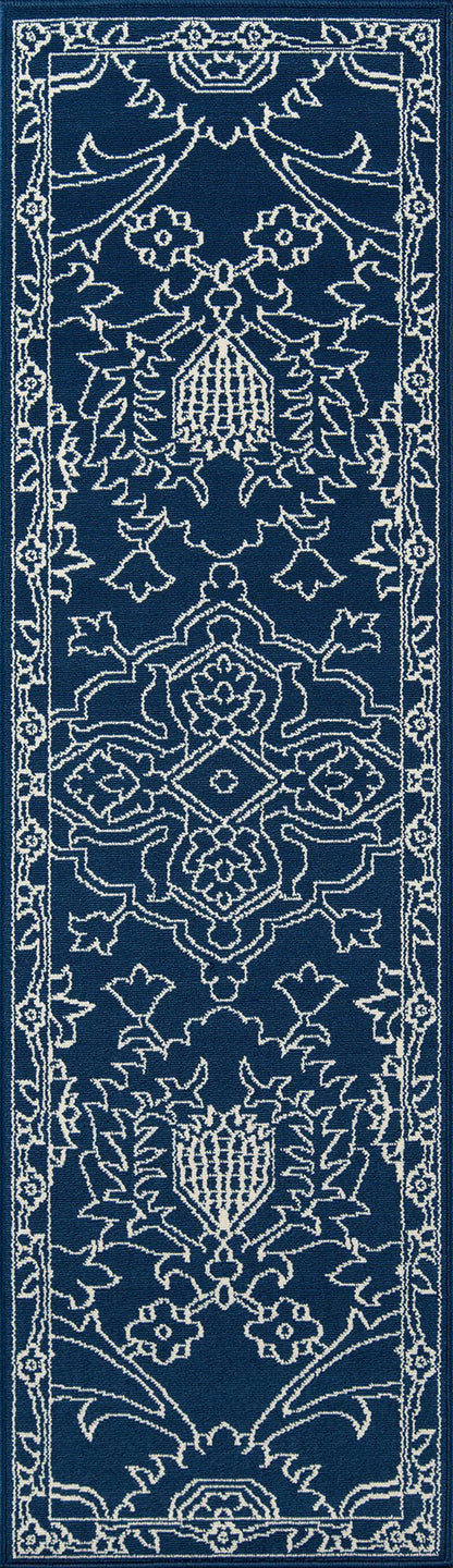 Momeni Baja BAJ22 Blue Traditional Machine Made Rug
