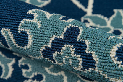 Momeni Baja BAJ23 Blue Traditional Machine Made Rug