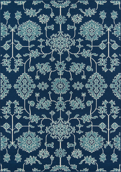 Momeni Baja BAJ23 Blue Traditional Machine Made Rug
