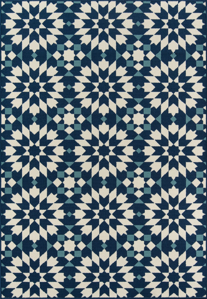 Momeni Baja BAJ30 Navy Contemporary Machine Made Rug