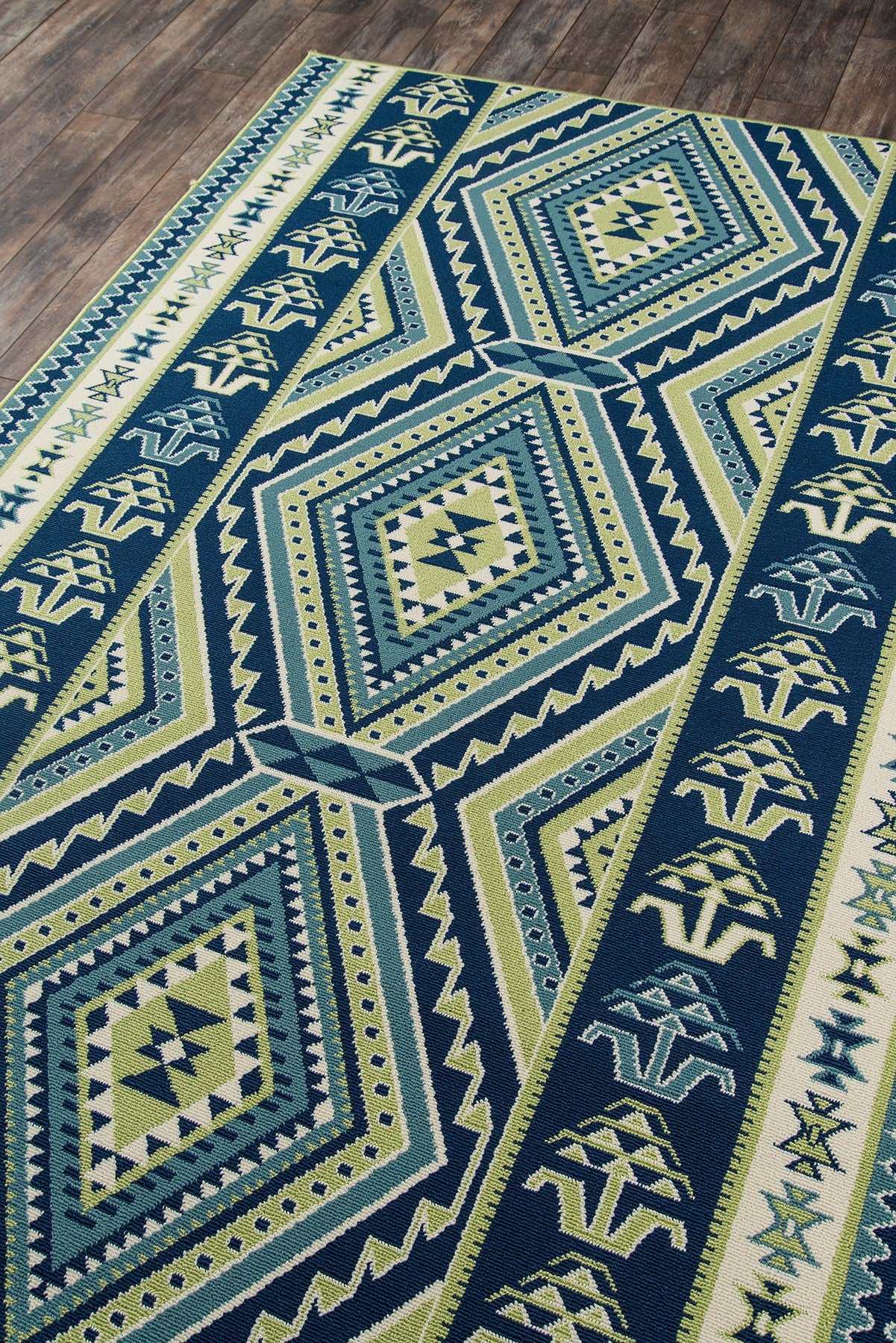 Momeni Baja BAJ31 Green Contemporary Machine Made Rug