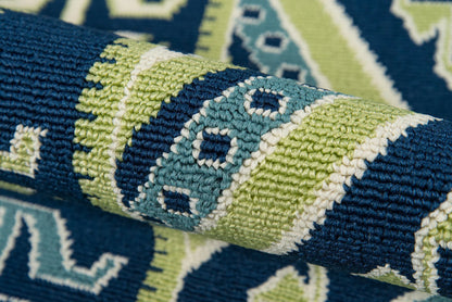 Momeni Baja BAJ31 Green Contemporary Machine Made Rug