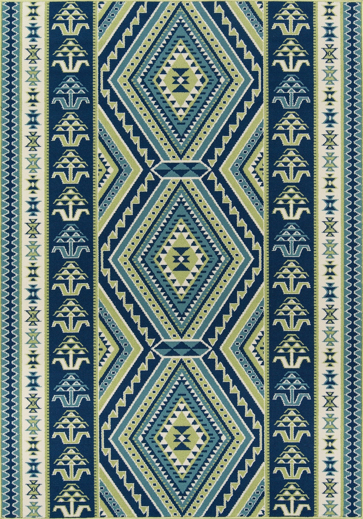 Momeni Baja BAJ31 Green Contemporary Machine Made Rug