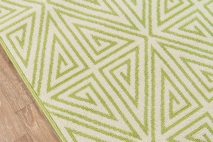 Momeni Baja BAJ-4 Green Contemporary Machine Made Rug