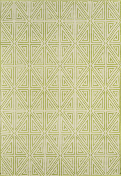 Momeni Baja BAJ-4 Green Contemporary Machine Made Rug