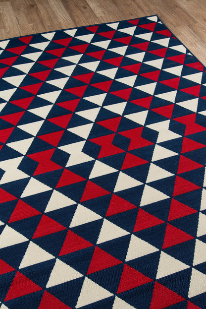 Momeni Baja BAJ-5 Red Contemporary Machine Made Rug