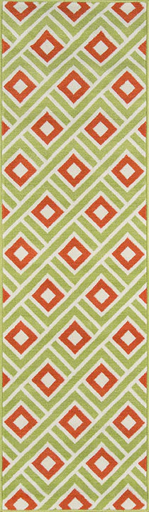 Momeni Baja BAJ-7 Green Contemporary Machine Made Rug