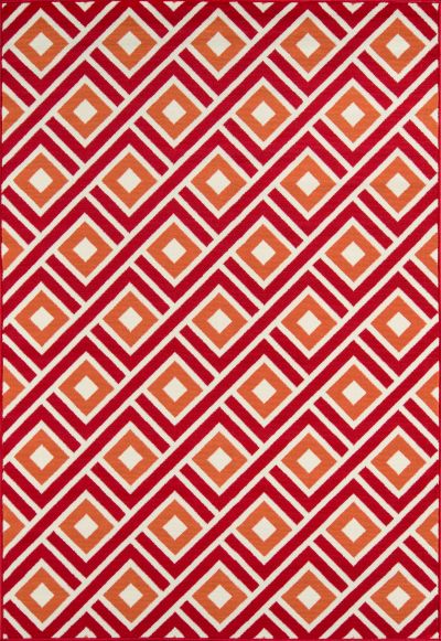 Momeni Baja BAJ-7 Red Contemporary Machine Made Rug