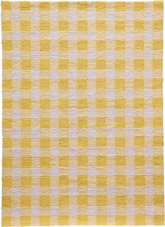 Momeni Geo India GEI31 Yellow Contemporary Hand Made Rug