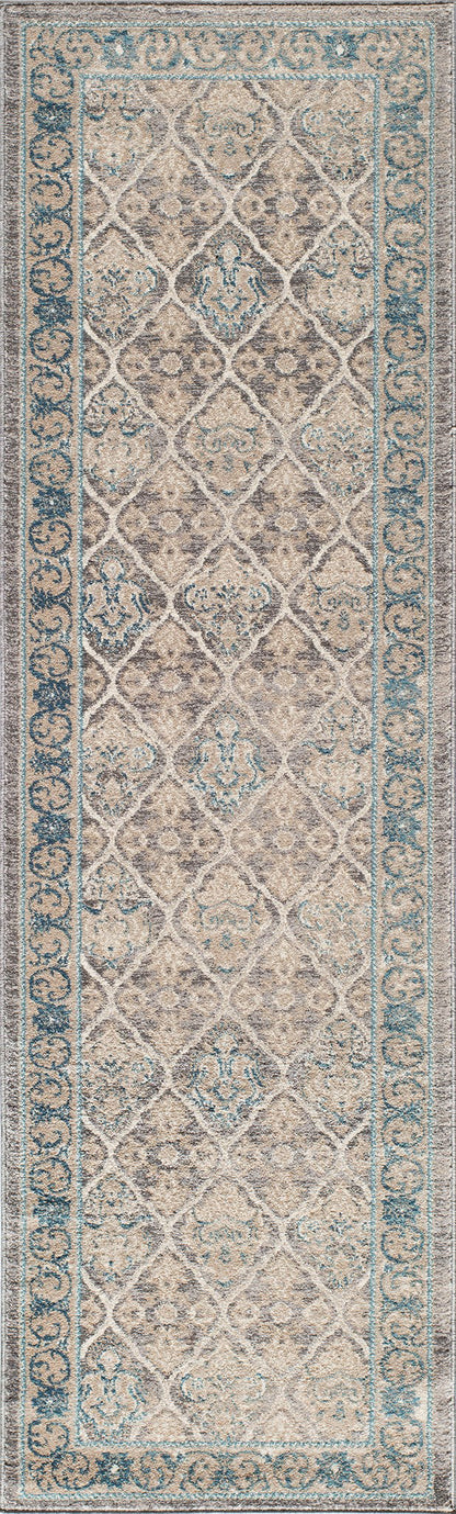 Momeni Kerman KE-06 Taupe Traditional Machine Made Rug