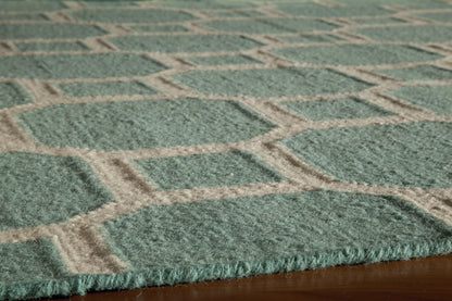 Momeni Laguna LG-01 Aqua Contemporary Hand Woven Rug