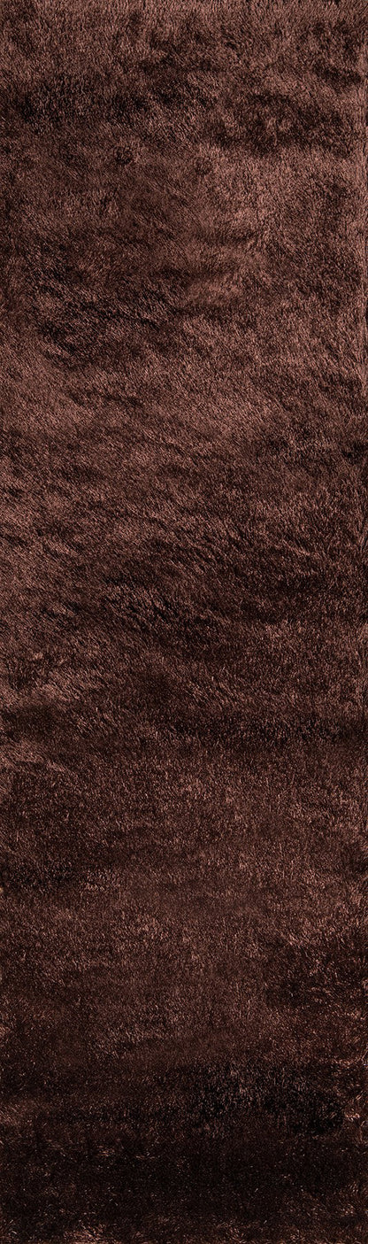 Momeni Luster Shag LS-01 Brown Contemporary Hand Tufted Rug