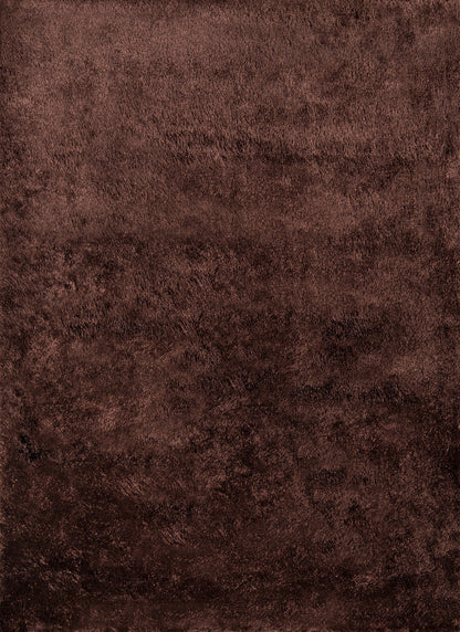 Momeni Luster Shag LS-01 Brown Contemporary Hand Tufted Rug