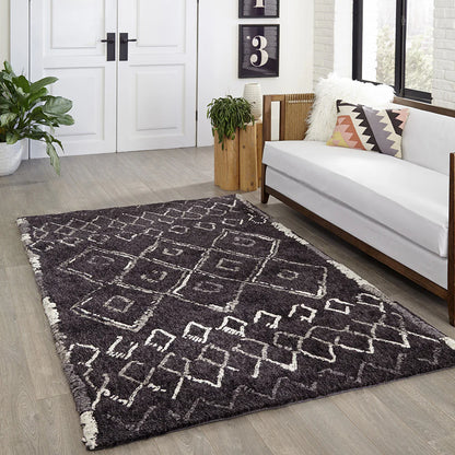 Momeni Margaux MGX-3 Black Contemporary Table Tufted Rug