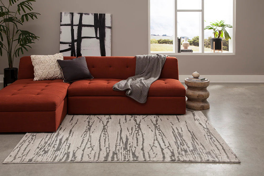 Momeni Matrix MTX-5 Grey Modern Machine Made Rug