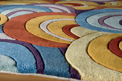 Momeni New Wave NW131 Multi Contemporary Hand Tufted Rug