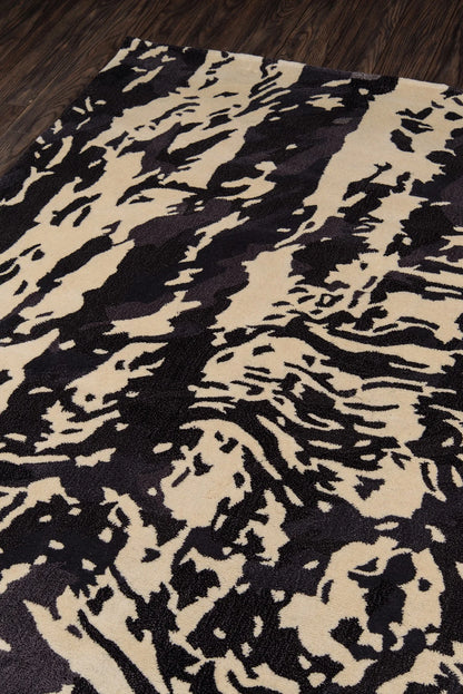 Momeni New Wave NW145 Charcoal Contemporary Hand Tufted Rug