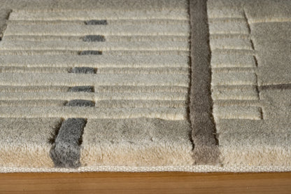 Momeni New Wave NW-48 Sand Contemporary Hand Tufted Rug