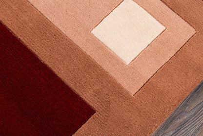 Momeni New Wave NW-50 Red Contemporary Hand Tufted Rug
