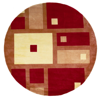 Momeni New Wave NW-50 Red Contemporary Hand Tufted Rug