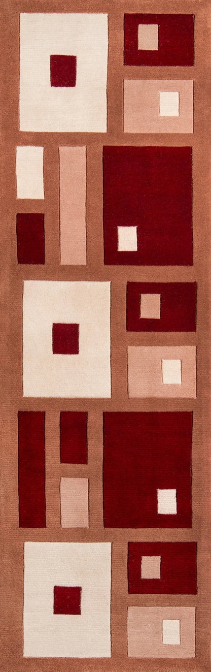 Momeni New Wave NW-50 Red Contemporary Hand Tufted Rug