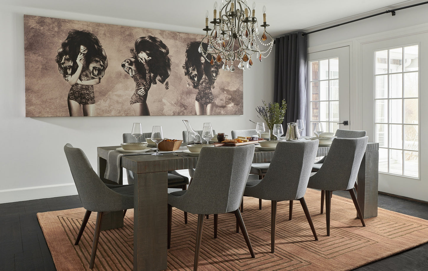 Momeni Simba SIM-3 Copper Contemporary Hand Tufted Rug