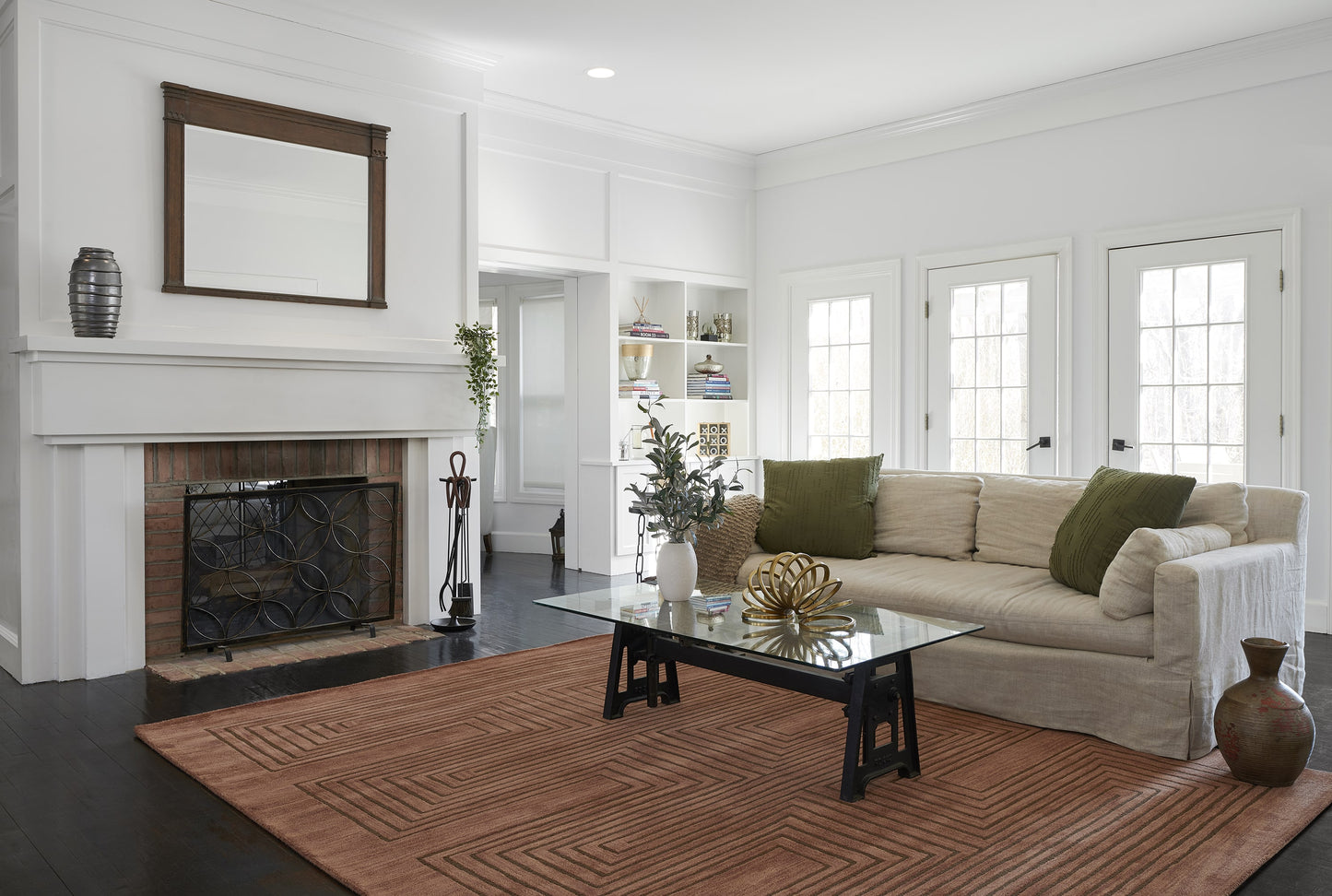 Momeni Simba SIM-3 Copper Contemporary Hand Tufted Rug