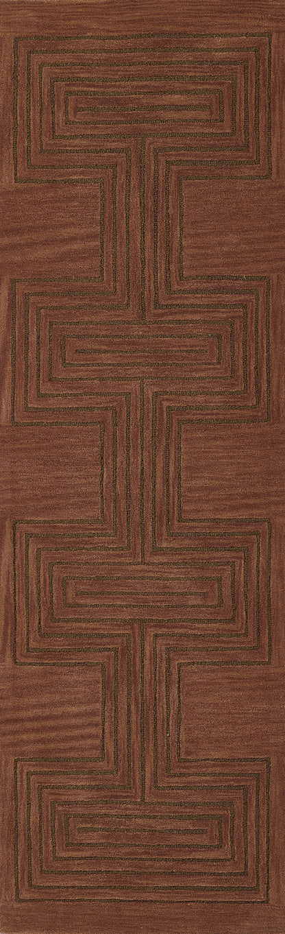 Momeni Simba SIM-3 Copper Contemporary Hand Tufted Rug