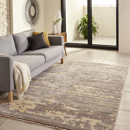 Momeni Terra TER-4 Grey Contemporary Hand Knotted Rug
