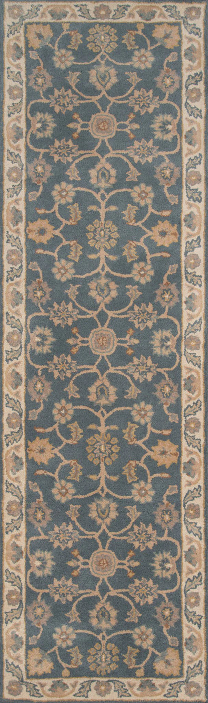 Momeni Tudor TUD-1 Blue Traditional Hand Tufted Rug