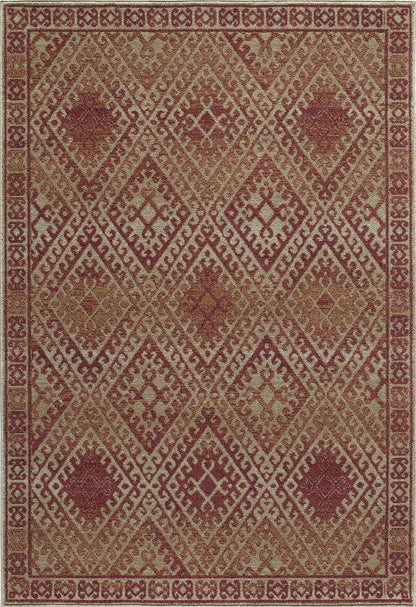Momeni Vista VA-04 Red Casual Machine Made Rug
