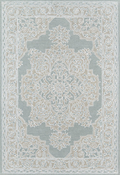 Momeni Valencia VAL-1 Light Blue Traditional Hand Tufted Rug