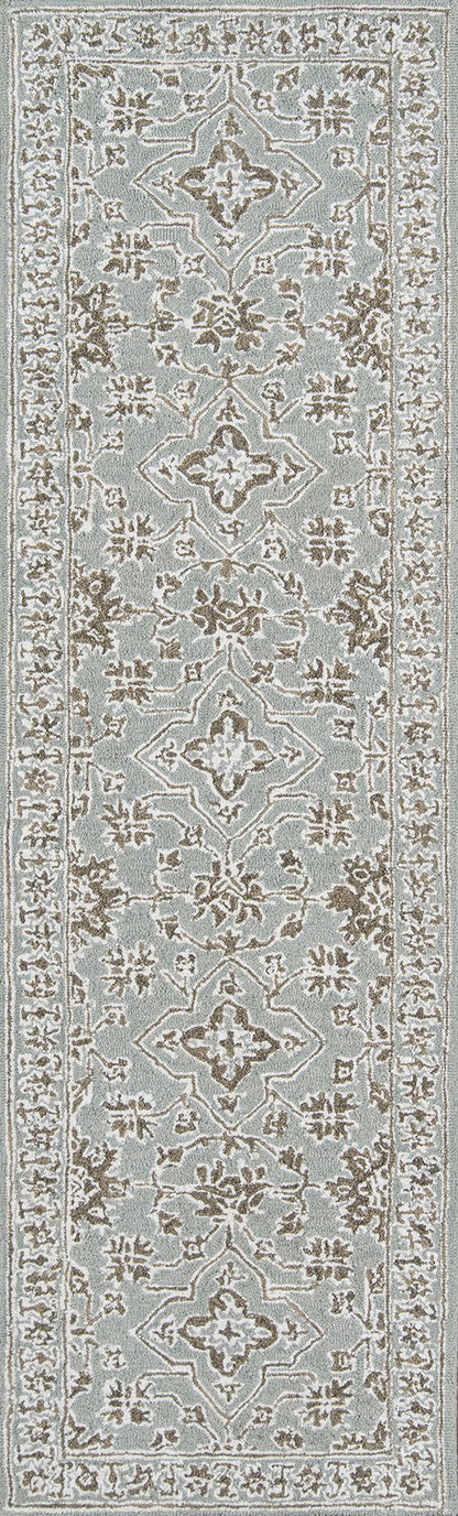 Momeni Valencia VAL-3 Blue Traditional Hand Tufted Rug