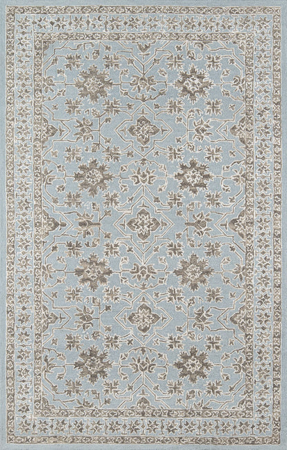 Momeni Valencia VAL-3 Blue Traditional Hand Tufted Rug