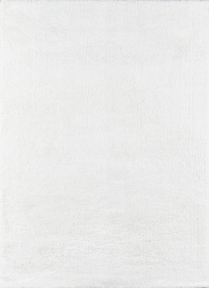 Momeni Velvet Shag VS-01 White Modern Hand Hooked Rug