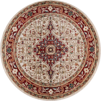 Momeni Lenox LE-02 Red Traditional Machine Made Rug