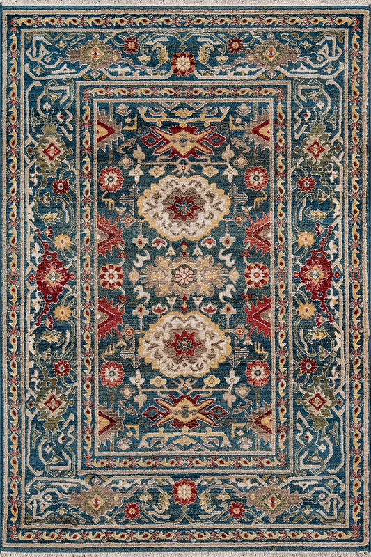Momeni Lenox LE-03 Blue Traditional Machine Made Rug