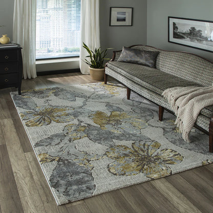 Momeni Luxe LX-11 Grey Casual Machine Made Rug
