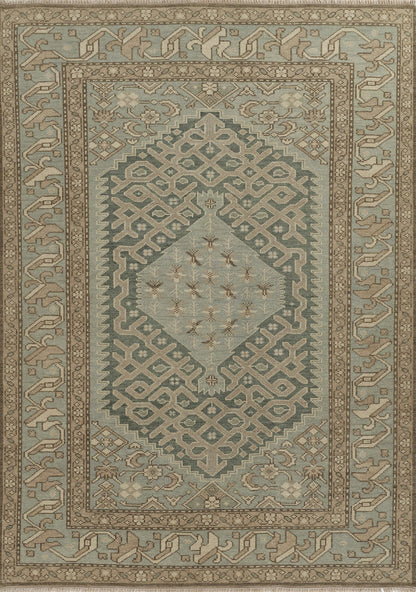 Momeni Nomad NOM-8 Light Blue  Hand Knotted Rug