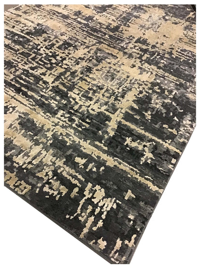 Artisan Toni Grey Silver Transitional Knotted Rug - Rugs - Artisan - Atlanta Designer Rugs